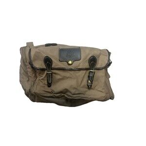 Vintage Eddie Bauer x Ford Canvas & Leather Carry-On Duffel Bag Weekender Tan US